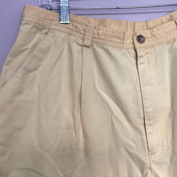 VINTAGE St Johns Bay yellow ultra high waist shorts 16 - Picture 2 of 7